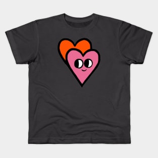 Heart With Face Kids T-Shirt